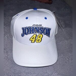 NWT Chase Authentics Dupont Jimmy Johnson #48 Hat White Mens SZ One Size Fits